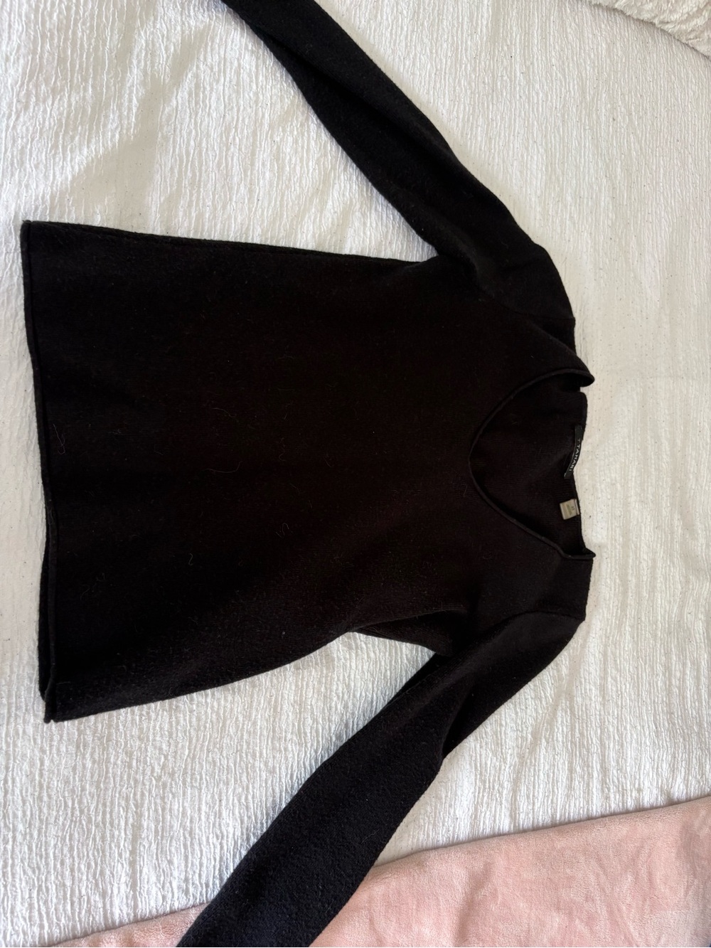 T Tahari Black Crewneck Sweater